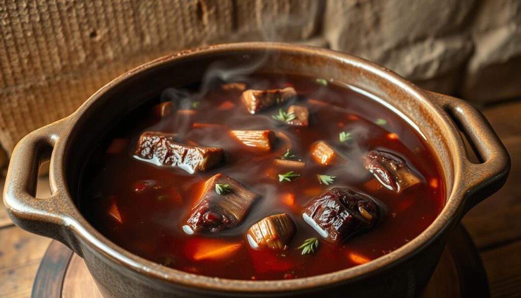 Braised Short Ribs Braising Liquid Preparation