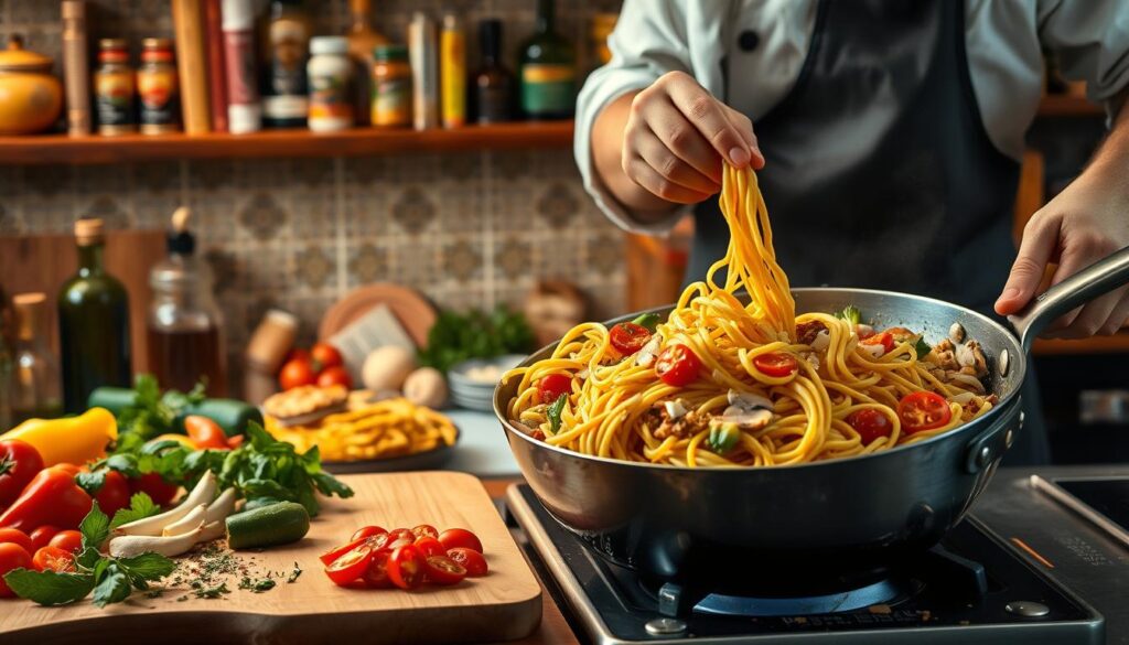 Cooking Techniques for Italian Drunken Noodles