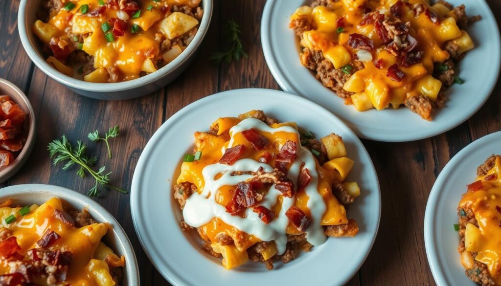 Customized ground beef hashbrown casserole variations