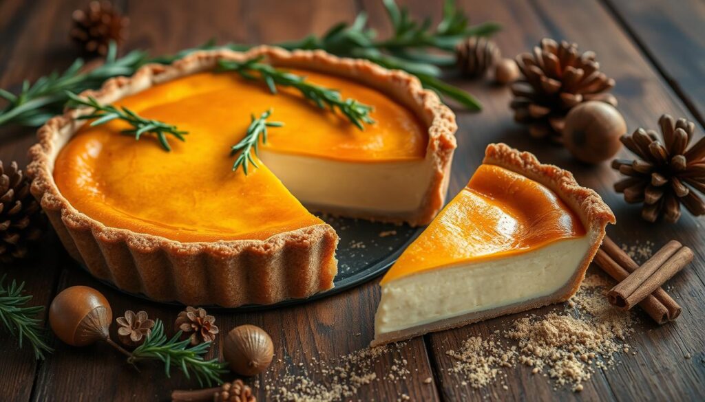 Eggnog pie presentation ideas