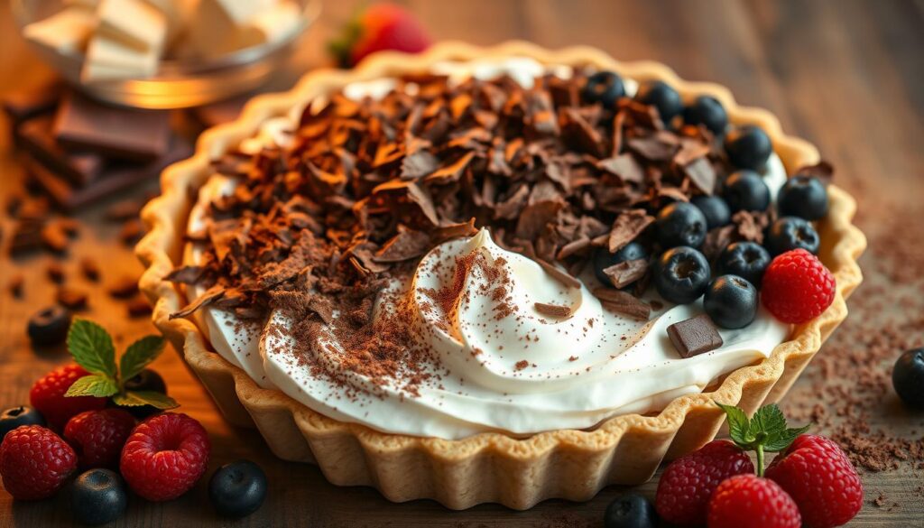 Ingredients for chocolate cream pie