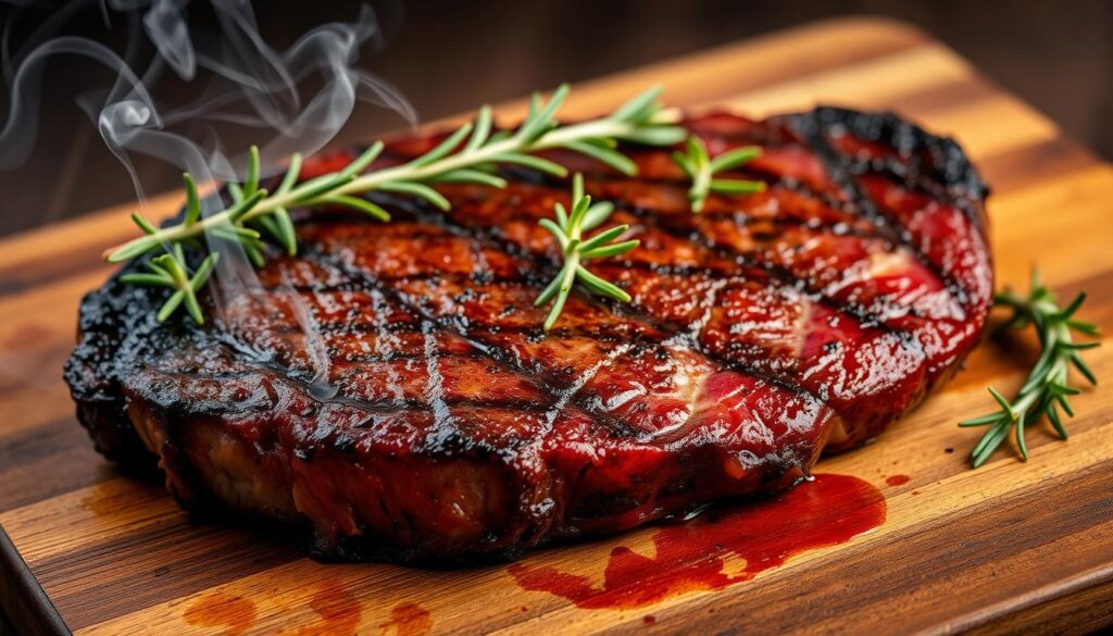 smoked ribeye steak