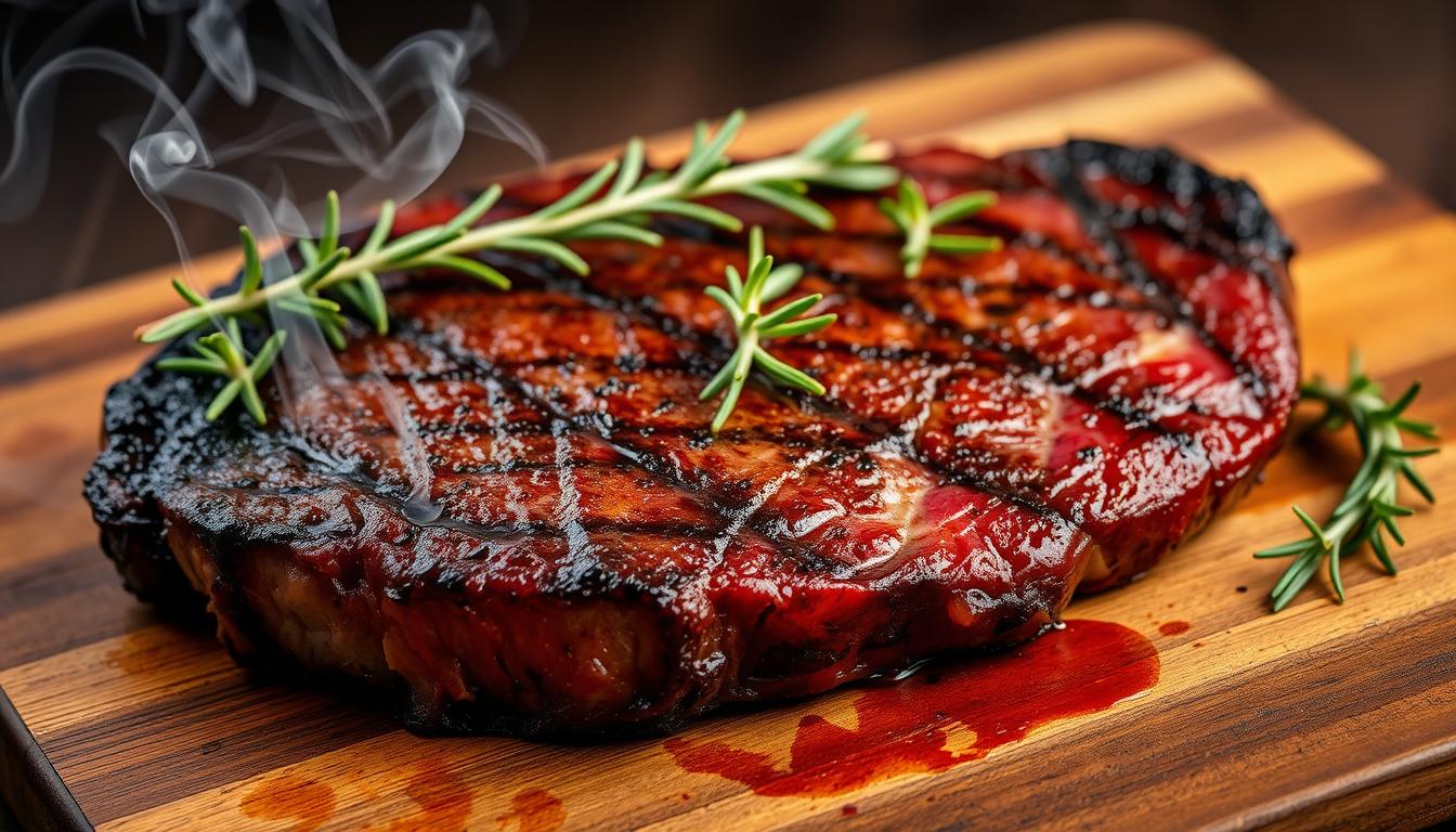 smoked ribeye steak