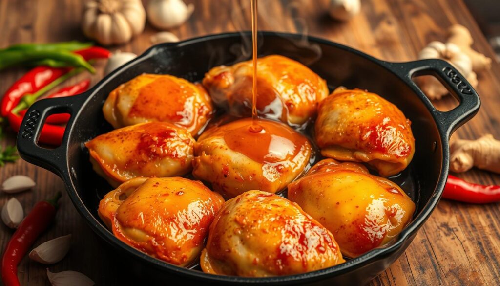 Sweet Chili Chicken Cooking Process