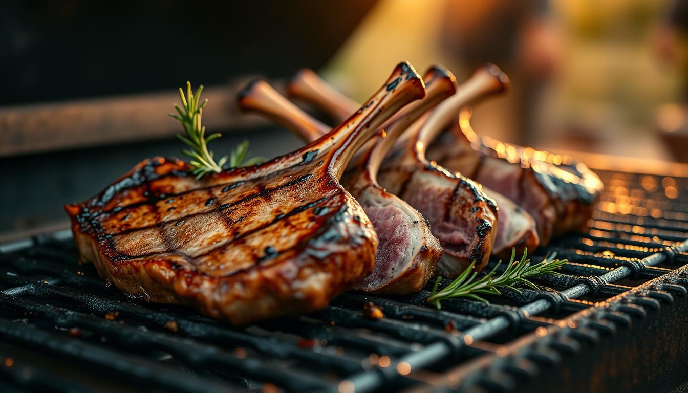 grilled lamb loin chops