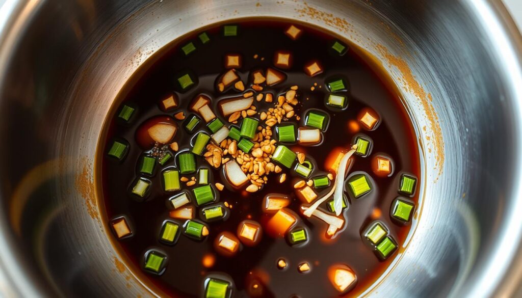preparing bulgogi sauce