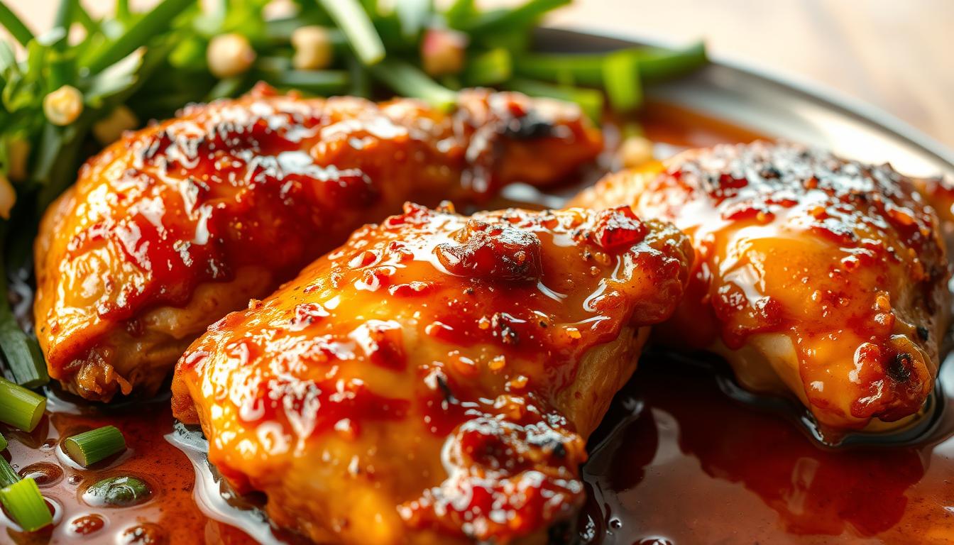 sweet and spicy honey pepper chicken